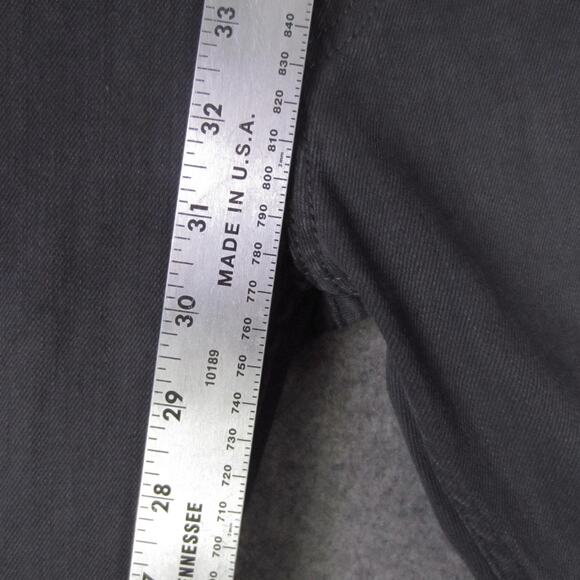 Levis 513 Jeans Mens 33x32 Gray Slim Straight Denim Five Pocket Zip Fly Mid Rise - Picture 3 of 8